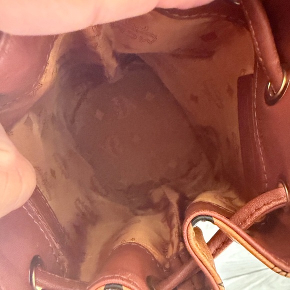 MCM Brown Leather Crossbody Bag - Picture 6 of 7